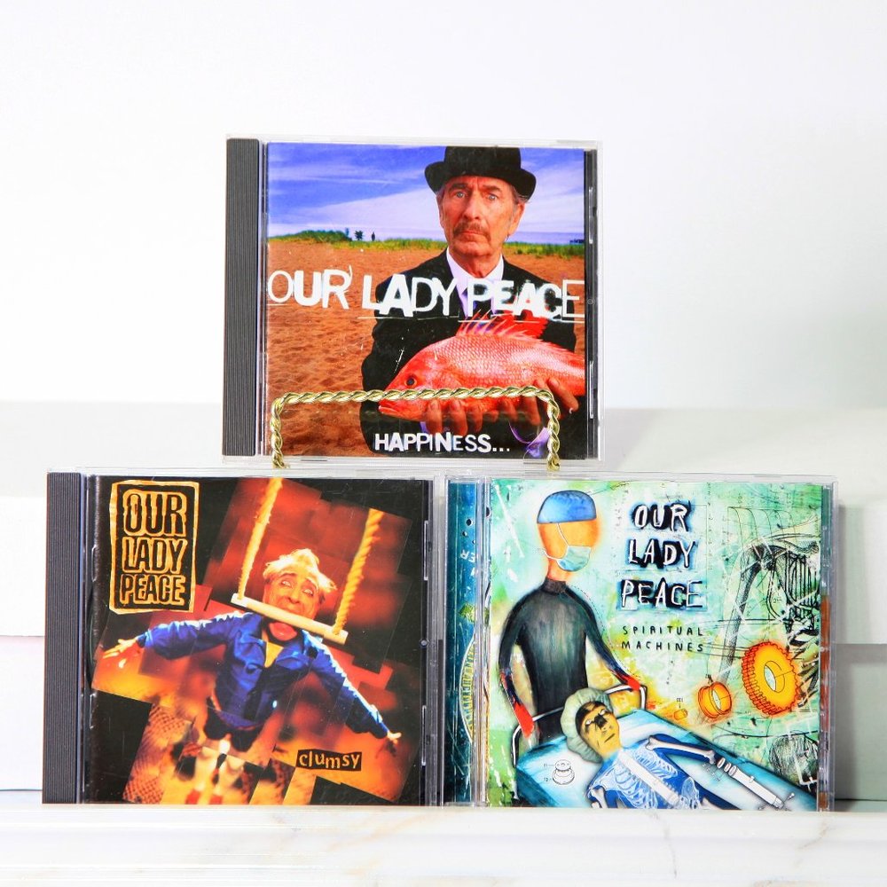 3 Our Lady Peace CDs Albums: 1) Happiness... 2) Clumsy 3) Spiritual Machines